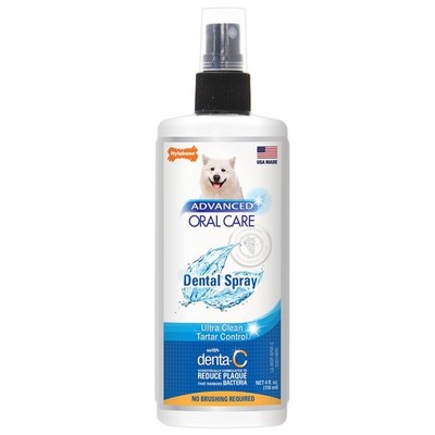 Nylabone Advanced Oral Care Pet Dental Spray, Liquid Tartar Remover & Breath Fre