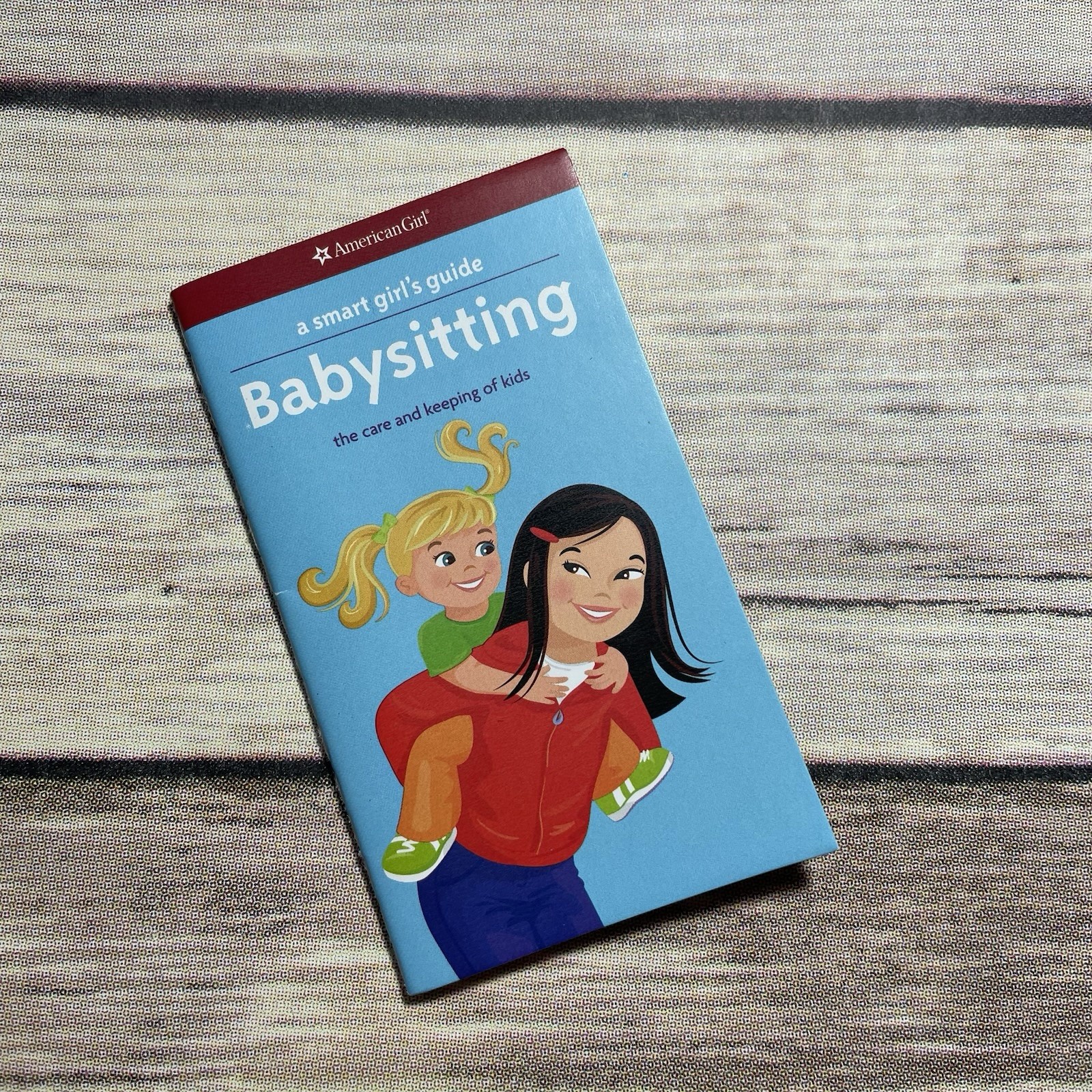 American Girl Little Itty Bitty Baby 7.75&rdquo; Doll Blue Babysitting Babysitter Book