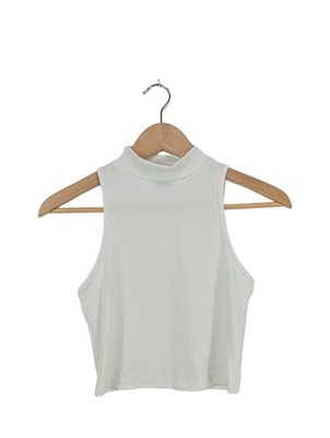 SHEIN Basic Top Damen Top Gr. DE 36 weiß Casual-Look