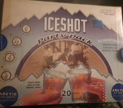 Shot Glasses Artic Ice Party Pack 20 Pcs, new