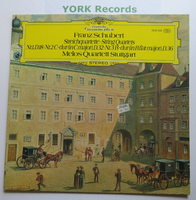 DG 2530 322 - SCHUBERT - String Quartets Nos 1 2 & 3 MELOS QUART - Ex LP Record