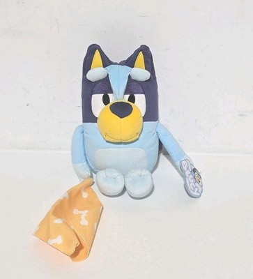 Bluey Sleepy Time Talking Blue Dog Bone Blanket Plush Stuffed Animal 12'' 