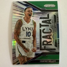 2025 Panini Prizm WNBA Courtney Williams #6 Green Fractal Prizm