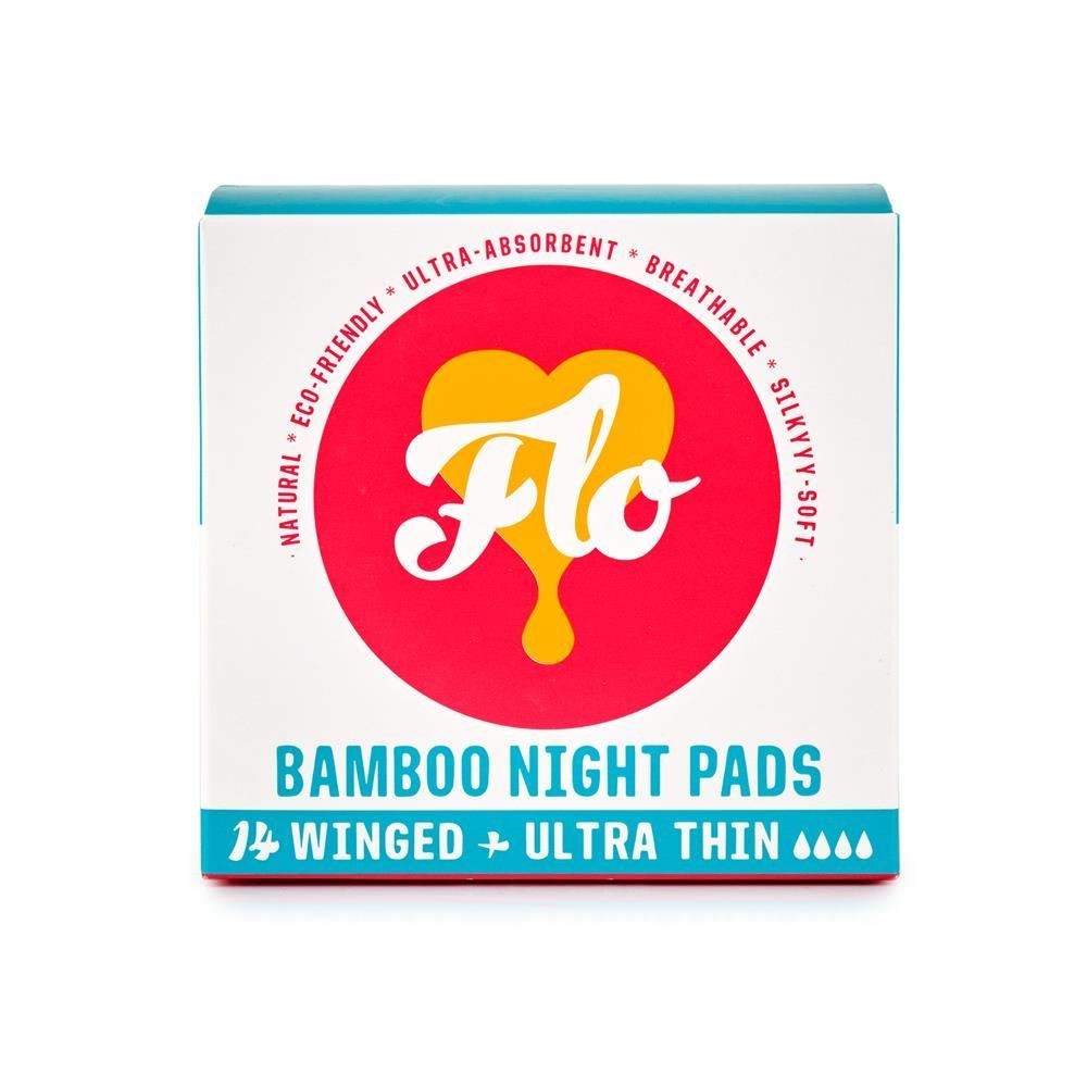 Here We Flo Bamboo Night Pad Pack (14pads) - 4 Pack - Image 5