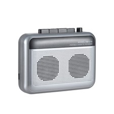 Portable Bluetooth Cassette Player Recorder, Walkman w/ Speaker, Mic, Headpho...