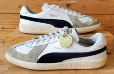 Puma Army Low Leather/Suede Trainers UK8.5/US9.5/EU42.5 386607-01 White/Black