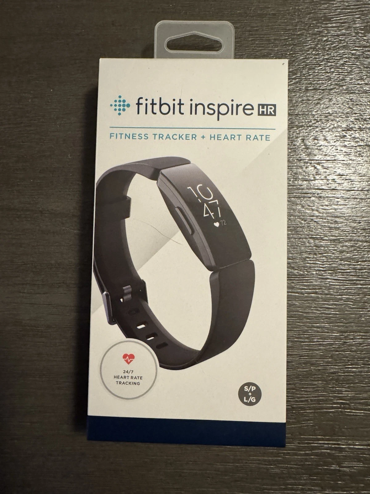 NEW Fitbit Inspire HR Fitness Tracker & Heart Rate Black Small+Large