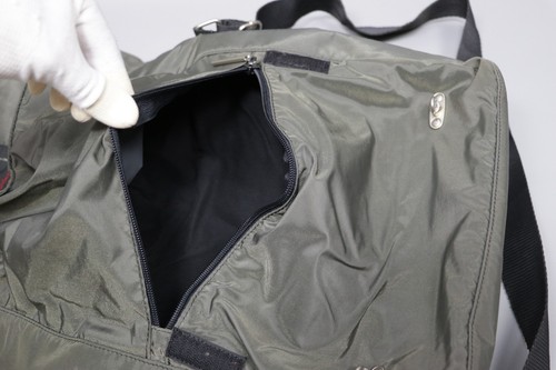 Borsa a tracolla uomo messenger BELSTAFF vintage nylon verde taglia L - Foto 22 di 24