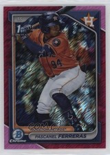2024 Bowman Chrome Prospects Fuchsia Shimmer Refractor Pascanel Ferreras 0w3