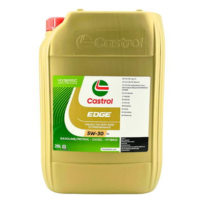 20 Liter Kanister Castrol Edge 5W 30 LL VW 504.00 507.00 longlife 3 Titanium FST