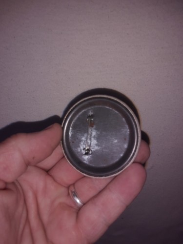 PULSANTE PINBACK CAPITOLO SUSQUAHANNA VINTAGE TROTA ILLIMITATA ANNI 70 80 PESCA A MOSCA - Foto 5 di 5