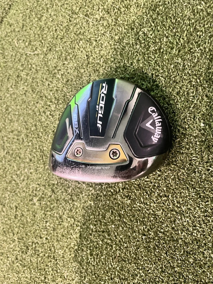 Excelente estado usado Callaway Rogue ST Max Fairway Wood 5 Wood 5W 18* SOMENTE CABEÇA DIREITA COM HC - Imagem 4 de 4