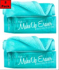 Makeup Eraser Full Size Antibacterial Reusable Fresh Turquoise Cloth 2 Pack
