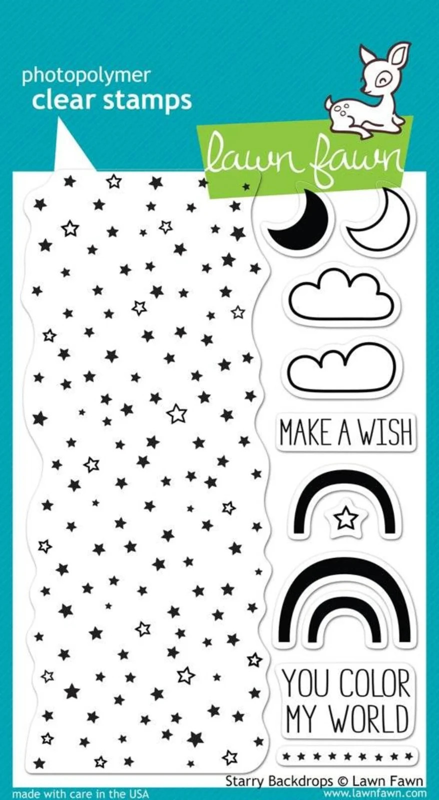 Lawn Fawn Clear Stamps Starry Backdrops LF664