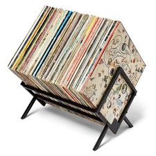 Record Storage Racks - Easy Assembly Vinyl Record Holder Stand 100 Lps Slee...