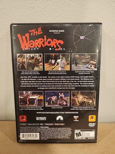 THE WARRIORS (Sony PlayStation 2, 2005) PS2 Game & Case NO MANUAL - Picture 2 of 5