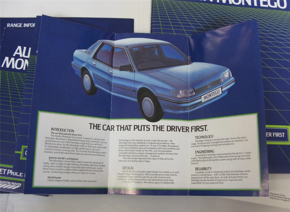 AUSTIN Montego Car Fleet Launch Brochure Pack Apr 1984 #JJ/ARD/LW/FS049/84/072 - Image 4 of 4