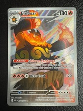 Pokémon TCG Cards Scarlet & Violet White Flare Emboar Illustration Rare 098/086
