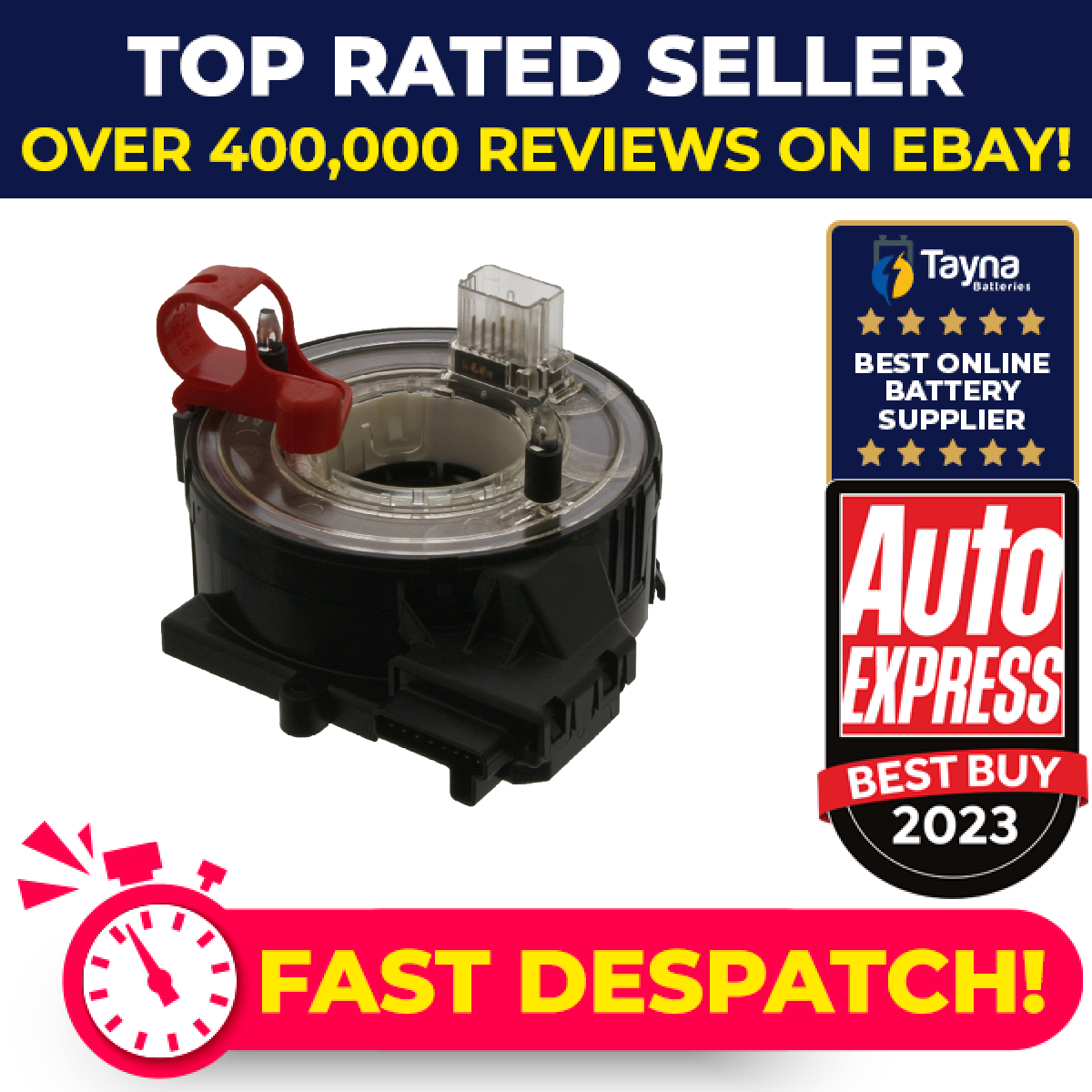 Clock Spring Squib fits VW PASSAT 3C2, 3C5 1.6D 09 to 10 CAYC 3C0959653B