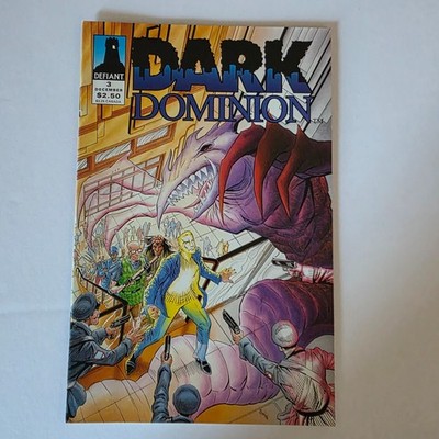 Dark Dominion 3 Defiant Comics Dec 1993 Joe Quesada Jim Shooter Glimpse T2 Ad