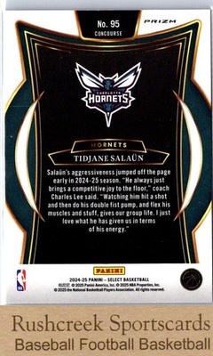 2024-25 Panini Select #95 Tidjane Salaun RC Rookie Blue Cracked