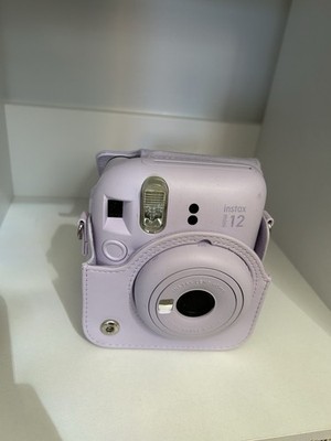 Fujifilm Instax Mini 12 Instant Camera Purple w/ Matching Protective Case