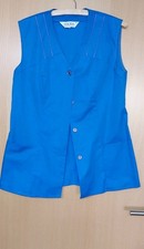 Damen Arbeitskittel Gr. 44 kräftiges blau Maschinenwäsche 40°C