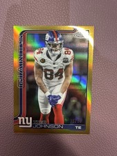 2025 Topps Chrome Football Theo Johnson Gold Rookie /50 #233 New York Giants