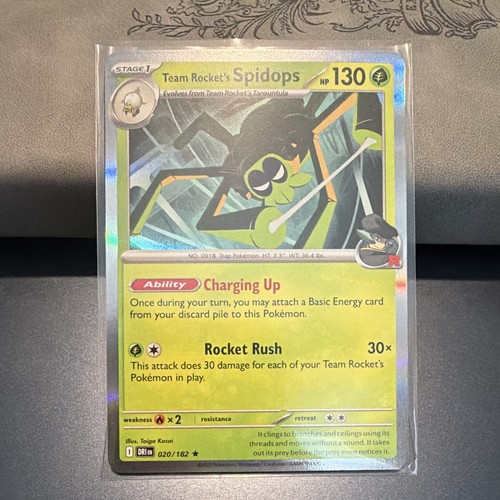 Team Rocket's Spidops 020/182 Sv10: Destined Rivals Holo