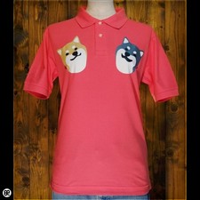 Polo Shirt: Komashiba (FP) - Flamingo Pink