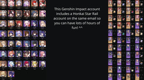 Genshin Impact AR 56 NA + HSR  - Arlecchino C1 - Furina C1 - Neuvile - 75 WISHES