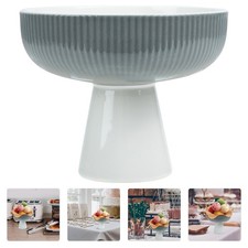  Ciotole Dessert Ciotola Frutta Da Portata in Ceramica Coppa Gelato Con Piede