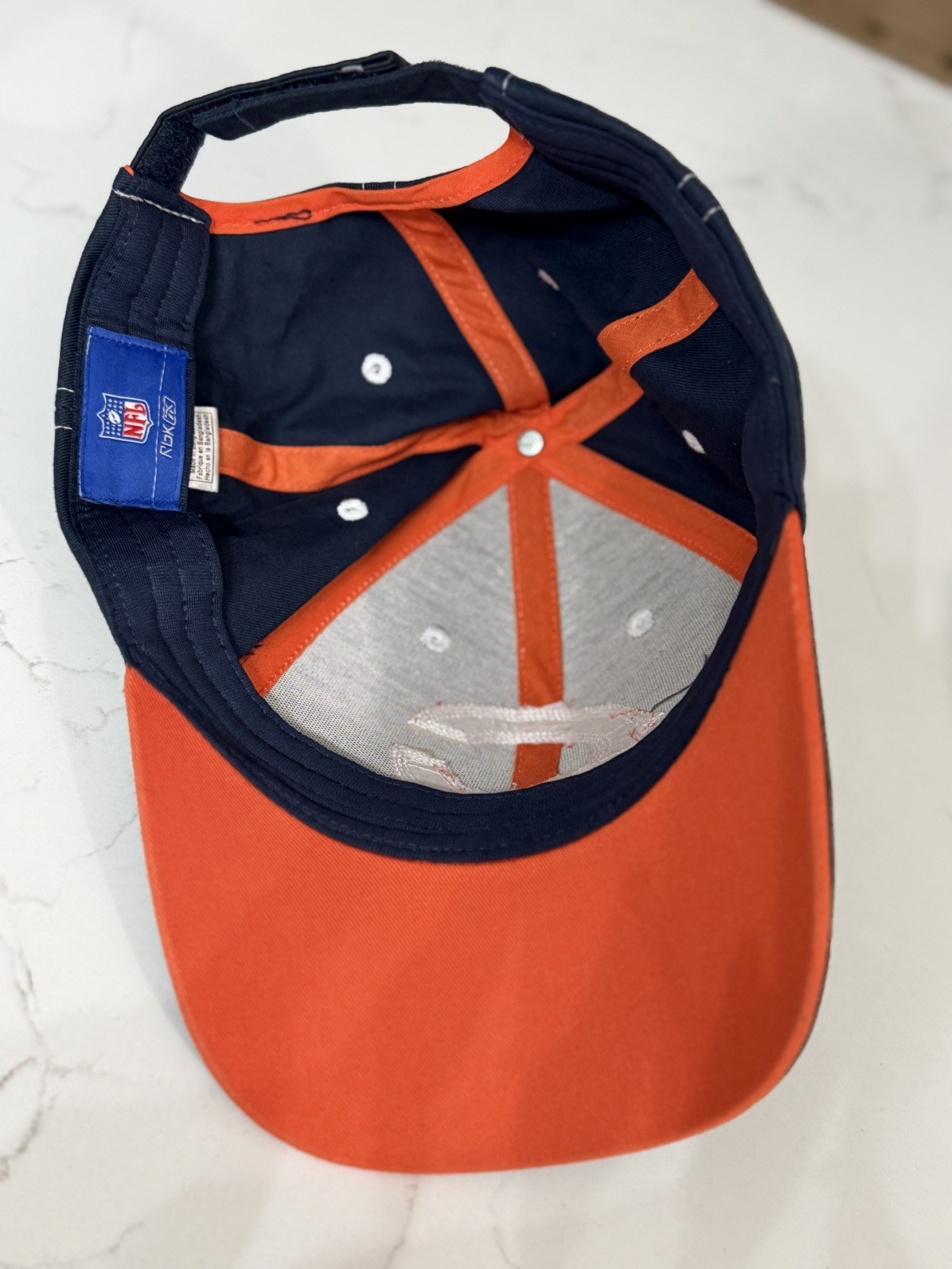 Vintage Chicago bears Reebok fitted Hat Nfl Authentic Sideline Stretch Cap thumbnail 2