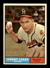 1961 TOPPS #524 JOHNNY LOGAN (EX-MT) HIGH # ~ GFCC