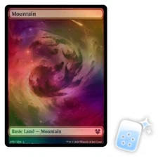 FOIL MOUNTAIN (253) (FULL-ART) Theros Beyond Death THB Magic MTG MINT CARD