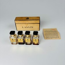 Lanvin 4-Extrait Coffret 1967 Arpège Scandal Prétexte My Sin Perfume Bottles x4