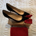 Christian Louboutin Black Patent Leather Pointed Toe Pumps EU 40.5 — photo 2