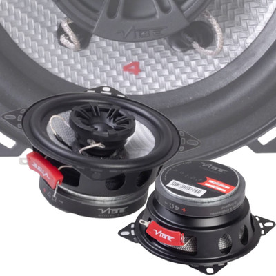 Vibe Auto Audio Tür Regal Koaxial Lautsprecher Paar Set 2-Wege 4'' Zoll 100 mm PULSE4-V3