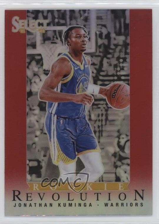 2021-22 Panini Select Rookie Revolution Red Prizm Jonathan Kuminga #10