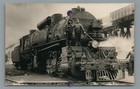 RPPC Railroad Engine Clarion Hill JOHNSONBURG PA Elk County Real Photo Postcard