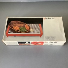 Vintage Brabantia Food Warmer 2 Tea Light Burner  Black with aluminium Grill .