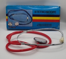 Estetoscopio de juguete vintage Battat con caja rojo juguete de juego para niños