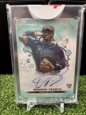 Topps 2022 Inception Wander Franco RC Auto Aqua /75 BRES-WF Tampa Bay Rays