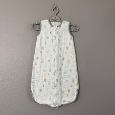 Nest Designs M/80 6 Mos .6 TOG White Highland Cow Print Bamboo Muslin Sleep Sack