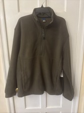 Old Navy Mens 1/4 Zip Fleece Pullover Sweater Size Small Green Casual NWT