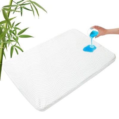 Pack and Play Mattress 38'' x 26'' x 1'', Pack N Play Mattress Topper Pad with R...