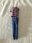 Vintage Ken Doll Sport Button Down Shirt And Jeans 1960's