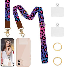 Phone Lanyard Crossbody Wrist Strap, Universal Adjustable Neck Straps Phone Lany
