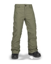 Volcom Freakin Chino Youth Insulated Kid's Snow Pants, Ivy, Large