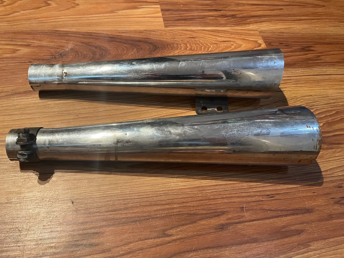 Silenciadores Gemelos Para BMW R60/6/7, R75/6/7, R80/7, R100/7 (Años 70) - Repuesto Para Moto Clásica, Número 500023